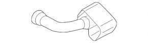 Exhaust tip left Audi Q7 16-19