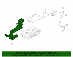 Driver Assist Control Module Bracket for Audi Q8 19-26 Lower