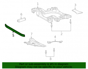 Front Beam Reinforcement for Lexus LS460 07-09 RWD