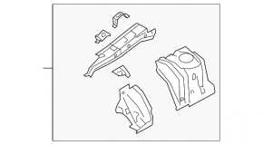 Quarter front right Subaru XV Crosstrek 18-23