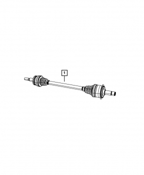 Drive axle rear left Jeep Grand Cherokee WK2 11-21 3.6 RWD 215mm