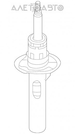 Shock absorber front left VW Jetta 11-18 USA d50mm