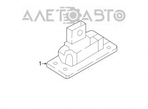 Right tailgate number plate light Audi Q7 16-