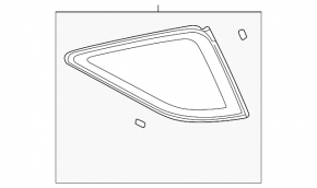 Fixed glass rear right window for Lexus RX300 98-00