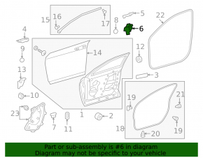 Seal of the casing of the front right door rear Lexus UX200 UX250h 19-