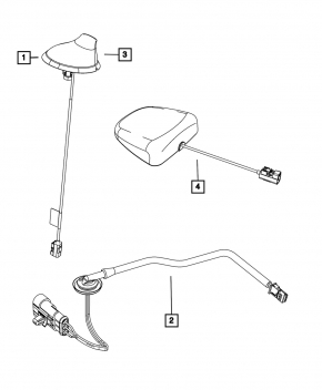 Antenna socket Fiat 500 12-15