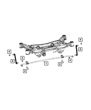 Rear left stabilizer link Jeep Renegade 20-23 AWD
