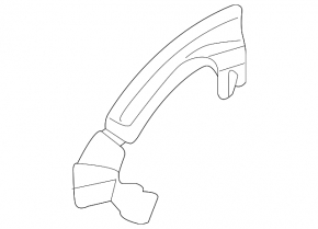 Lower left rear fender molding Lexus GX470 03-09