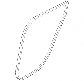 Nissan Leaf 11-12 rear right door seal, gray