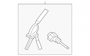 Kia K5 21-24 front left door lock cylinder with backlight