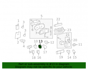 Toyota Prius V 12-17 Stabilization Disabling Button
