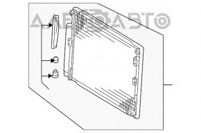 Lexus GX470 03-09 air conditioner condenser radiator
