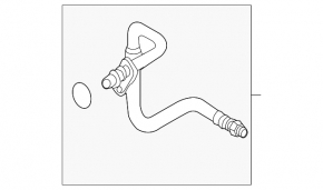 Cooling pipe for automatic transmission oil Audi Q5 8R 13-17 3.0 tfsi short