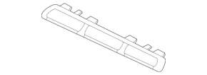 Grill molding left Mercedes W167 GLE 350 450 20-23 chrome, AMG pkg