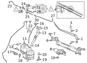 Washer reservoir neck Mazda 6 13-21