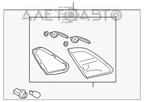Light inside trunk lid right Mazda6 09-13