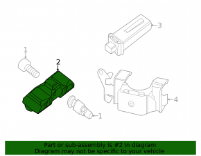 Wheel pressure sensor BMW 4 F32/33/36 14-20
