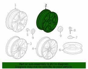 Wheel disk R18 Honda CRV 20-22 Dicastal