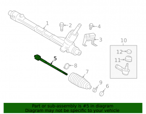 Steering rod right Mitsubishi Eclipse Cross 18- CTR