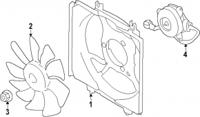 Right cooling fan motor for Subaru Forester 2025-2026