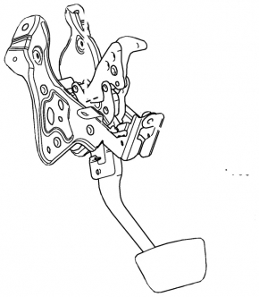 Toyota Camry v70 18-24 hybrid brake pedal with sensor, rusty