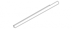 Door-glass molding, central front right BMW 3 E90 E92 07-12, chrome