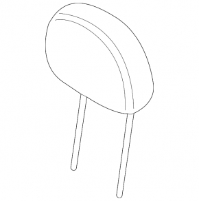 Front left headrest Mini Cooper Countryman R60 10-16 black leather, dented