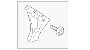 Left side front bumper mount for Toyota Tundra 14-21