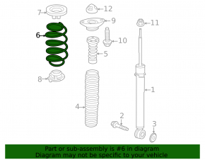Rear left spring Honda CRV 20-22 hybrid