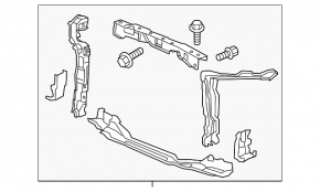 Honda Civic 12-12 TV radiator panel