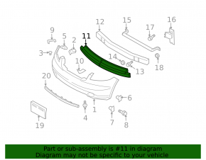 Infiniti FX35 FX45 Front Bumper Absorber 03-08