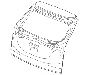 Trunk door bare Honda HR-V 16-22