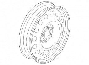 Spare tire for Audi A4 B8 08-16 R19 125/70