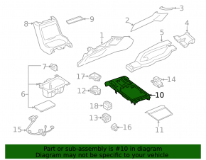 Subaru Forester 19-24 SK center console trim
