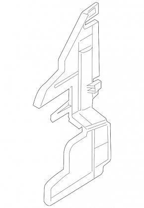 Left radiator deflector for Nissan Altima 13-15