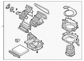 Heater Assembly Hyundai Santa FE 21-23 MANUAL