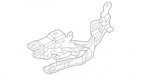 Bonnet hinge left Mercedes CLA 14-19