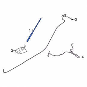 Antenna rod Ford Focus mk3 11-18 BSG