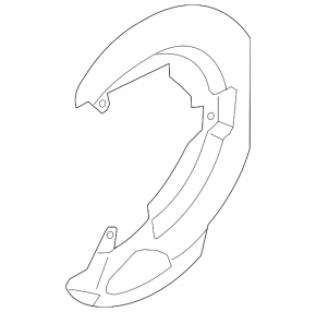 Front right brake disc cover for Mazda 3 09-13
