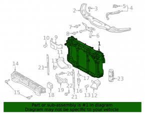 TV radiator panel Mazda 6 13-17 under radar cruise