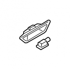 Trunk door handle with button Ford Edge 19-rest