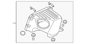 Mitsubishi Galant 04-12 Air Filter Housing Lower Cover