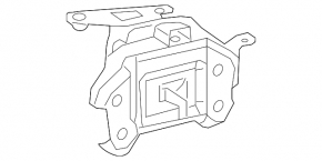 Left engine mount for Lexus NX200t NX300 15-21