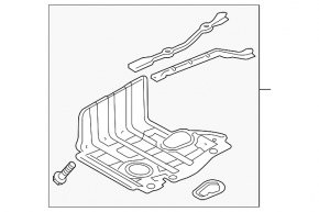 Right engine guard for Kia Optima 11-15
