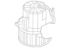 Heater fan motor, row 3, Volvo XC90 24-26