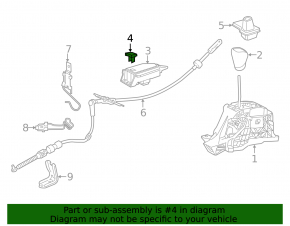 Lexus RX350 RX450h 16-22 Gearbox Shifter Indicator Plug