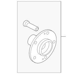 Front left hub Hyundai Veloster 12-17