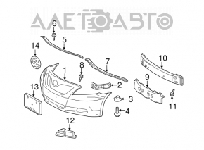 Right fog light plug for Toyota Camry v40 07-09