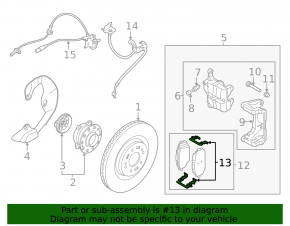Front Brake Pad Mounting Clamps (4 pcs.) for Kia EV6 22-24
