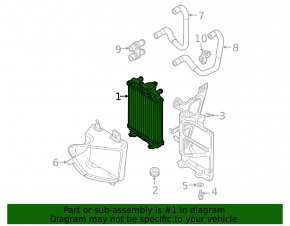Radiator cooling water Audi A3 8V 15-20 2.0 additional